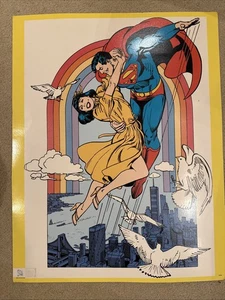 ADVENTURES OF SUPERMAN JOSE LUIS GARCIA LOPEZ Poster/Druck 28”x22” SELTEN P.O.P. - Bild 1 von 1