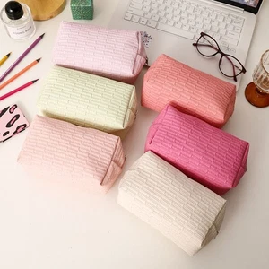 Portable Pen Bag Large Capacity Makeup Bag Pencil Case School Office - Picture 1 of 17