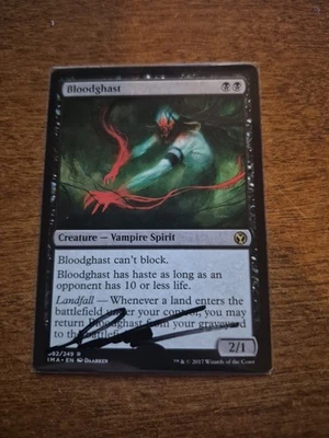 MTG🩸Signed BLOODGHAST FOIL Artist Proof🩸IMA MINT RARE Creature DAARKEN Art - Image 1 of 2