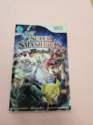 Super Smash Bros Brawl Nintendo Wii MANUAL ONLY Authentic Original  NO GAME - Image 1 of 2