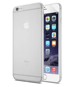 CLEAR FROST FLEXIBLE TPU SKIN CASE SLIM COVER FOR APPLE iPHONE 6 PLUS, 6s plus - Picture 1 of 6