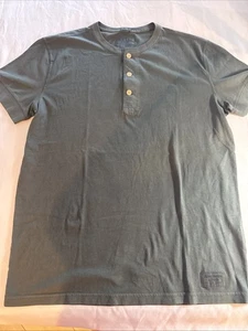 NWOT Abercrombie & Fitch Men’s Small Dk Green Short Sleeve Henley Shirt - Picture 1 of 8