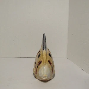 Candelabro de cerámica con candelabro de pez ángel azul bronceado decoración náutica H 7" - Imagen 1 de 11