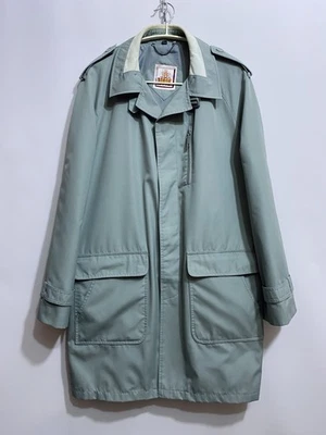 Trench coat Baracuta vintage turquesa claro empoeirado tamanho perfeito: M/L masculino  - Imagem 1 de 4