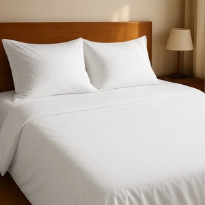 Indus Textiles 100% Egyptian Cotton Extra Deep Fitted Sheet with Pillowcases - Picture 1 of 6