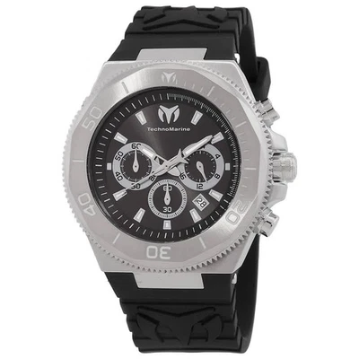 Кварцевые мужские часы с хронографом Technomarine Manta Ocean черный циферблат TM-224012 - Изображение 1 из 4