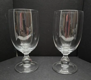 Dansk Hanna Crystal Clear Water/Iced Tea/Wine Goblets 7-1/4" Set of 2 - Picture 1 of 7
