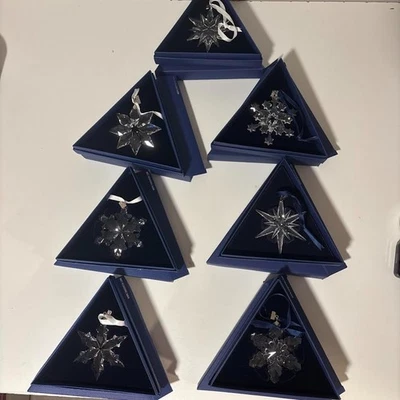 Swarovski Annual Edition Snowflake Christmas Ornament - You Pick W/Box 2004-2015 - Image 1 of 4