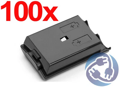 LOTE 100X Batería de Repuesto Negra Cubierta Carcasa Mando Inalámbrico Xbox 360 Foto 1 de 4