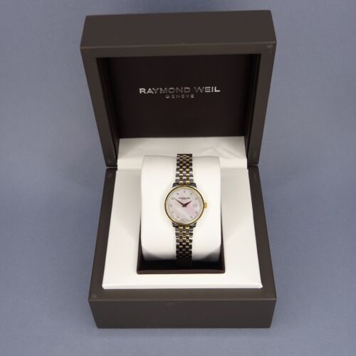 Raymond Weil Toccata 5988 Watch Diamond Dial Boxed Steel & Rose Gold Plated