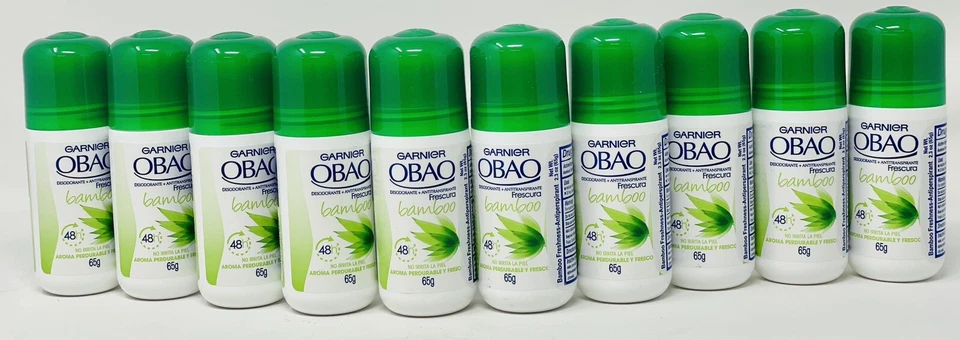 Garnier Obao Deodorant No Alcohol, Frescura Intense Bamboo 48h 65g { 10pk} - Image 1 of 1
