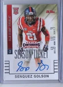 Selecciones del draft Panini Contenders 2015 autógrafo automático #237 Senquez Golson radiocontrol - Imagen 1 de 1