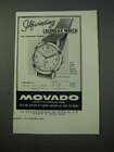 1953 Movado Calendolux Watch Ad - Self-Winding