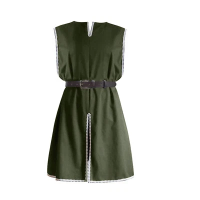 Túnica Medieval Renacimiento Disfraz Caballero Juegos con disfraces Vikingo LARP Hombres Multi Talla Foto 1 de 4