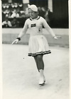 La patineuse Sonja Henie au championnat de Monde à Paris, 1936, vintage silver p