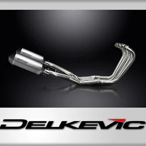 Yamaha FJ1100 1984-1985 Delkevic Full Exhaust 4-2 10" X-Oval Titanium Mufflers - Picture 1 of 5