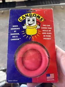 Candoms Beer Drink Holder Coozie Sleeve Gag Gift Fast Shipping Buy Me Today WoW - Picture 1 of 4