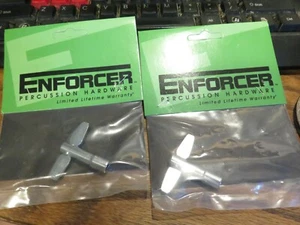 Lot of 2 NOS drum keys by ENFORCER for jazz rock drum set kit percussion hardwar - Picture 1 of 4