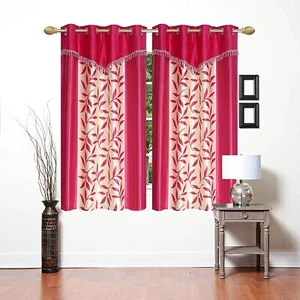 New 2 Piece Eyelet Window Curtain Set - 5 feet - Picture 1 of 3
