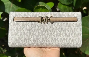 MICHAEL KORS JET SET REED LARGE FLAP BIFOLD SNAP WALLET - Picture 1 of 83