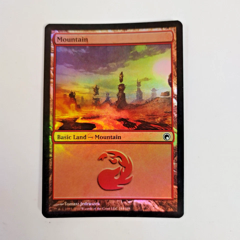 Magic the Gathering MTG Scars of Mirrodin: MOUNTAIN Land FOIL (244) NM - Image 1 of 1