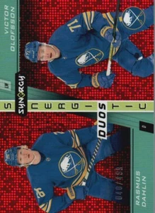 2021-22 Upper Deck Synergy #SD-11 Rasmus Dahlin / Victor Olofsson /499 - Picture 1 of 2