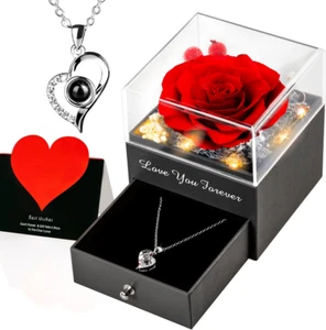 Preserved Real Roses - Anniversary, Mother's Day, Valentine's & Birthday Gifts f - Picture 1 of 8