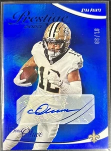 2023 Panini Prestige Football Xtra Points Blue /99 Auto #208 Chris Olave - Picture 1 of 2