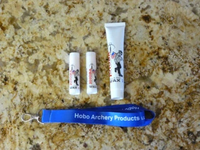 Cera natural de cuerda y riel más cordón azul - compuesto o ballesta hobo tiro con arco Foto 1 de 4