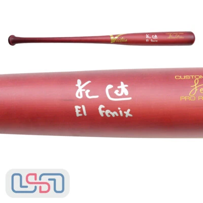 Felnin Celesten Mariners Autographed "El Fenix" Victus Game Model Bat USA SM BAS - Image 1 of 4