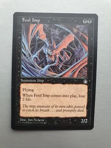 Foul Imp , MTG Stronghold (1998). Common Black Creature NM - Picture 1 of 2