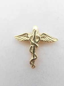 Ordine dei Farmacisti : Spilla da Giacca in Oro Giallo 18 Kt  - Caduceo Farmacia - Picture 1 of 8