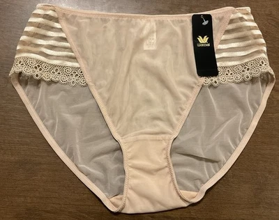 Wacoal Delicate Notion Hi-Cut Brief Panties 841162 Size Medium Nude NWT - Image 1 of 4