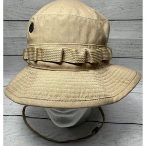 Sombrero de sol vintage para clima cálido tipo II militar R&B Inc hecho en EE. UU. bronceado Ripstop - Imagen 1 de 4