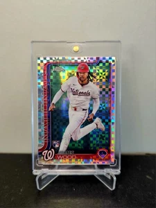 JAMES WOOD 2025 Topps Chrome ⚾️ Rookie X-FRACTOR Card #132 NATIONALS 🔥 - Picture 1 of 2