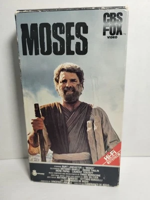 RARE! Moses VHS CBS Fox Video Hi-fi Stereo 1984. See PHOTOS BURT LANCASTER - Image 1 of 4