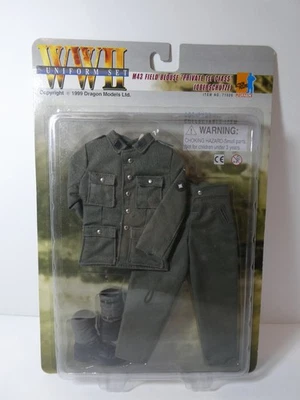 Dragon WWII Uniform Set M43 Field Blouse Private Schutze for 1/6 Figure NEW 1999 - Image 1 of 4