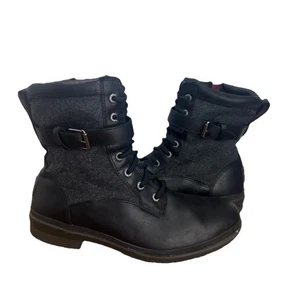 UGG Damengröße 9 Leder Kampfstiefel schwarz wasserdicht Leder Stiefelette Kesey - Bild 1 von 11