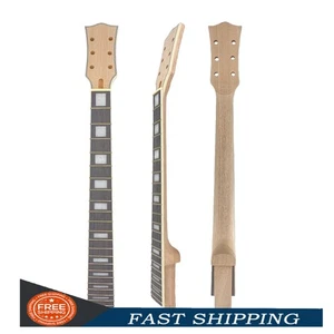 22 Bund 24,75 Zoll Gitarrenhals Mahagoni Palisander Griffbrett Set in Absatz - Bild 1 von 9