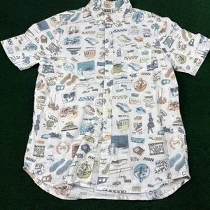Camicia Vans con bottoni stampa all over grafica skateboard manica corta uomo taglia S - Foto 1 di 5