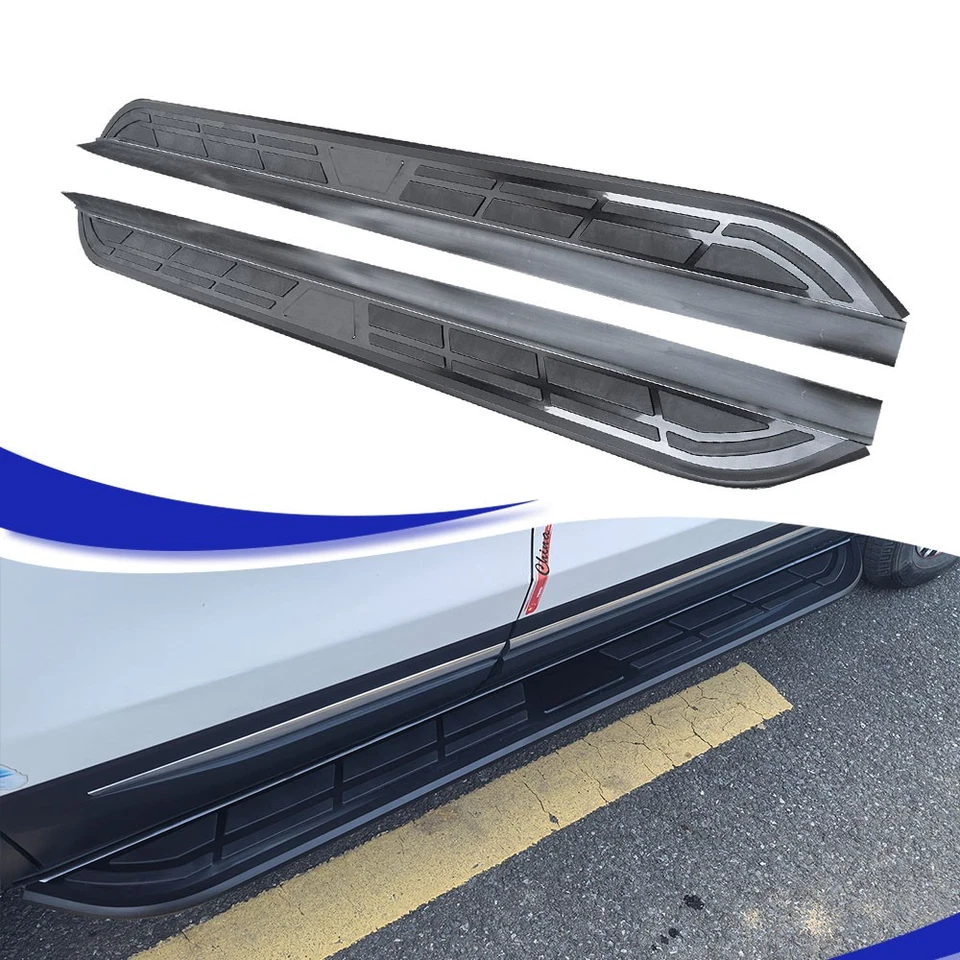 Se adapta a estriberas Nissan Murano 2015-2025 pedales de peldaño lateral barra Nerf fija Foto 1 de 4