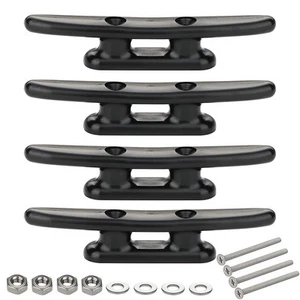 VTurboWay Confezione da 4 Tacchetti da Barca in Nylon da 5" con Viti in Acciaio Inox, Nero - Foto 1 di 6