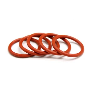 3.5mm Cross Section Food Grade Silicone Rubber O-Rings Seal Washer ID 5-39mm Red - Picture 1 of 2