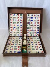 Chinese Mahjong Set Traditional 144 Tiles Mah-Jong Game Set w/ Case Box Chunky 2