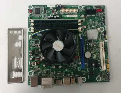 INTEL DQ57TM Micro ATX LGA1156 MOTHERBOARD, COOLER I/O SHIELD 8GB RAM Intel i3 - Image 1 of 4