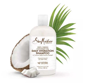 100% Virgin Coconut Oil Daily Hydration Shampoo By Shea Moisture 13 fl oz 384 ml - Picture 1 of 1