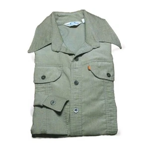 Camicia vintage LEVI'S PANATELA SPORTS - ORANGE TAB anni 70 USA taglia large VELLUTO - Foto 1 di 12