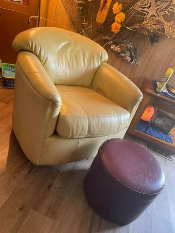 Leather swivel rocking chair Cover