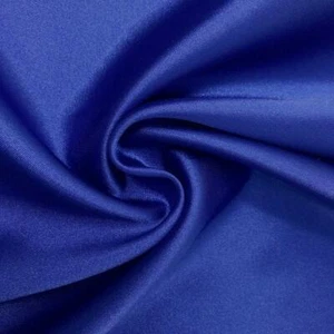 Charmeuse Satin Fabric Stretch | 58" Wide | Silky, Bridal | By Yard Royal Blue - Picture 1 of 3