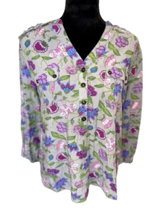 Volantes florales Matilda Jane para mujer Thinking Out gris púrpura talla XS - Imagen 1 de 4